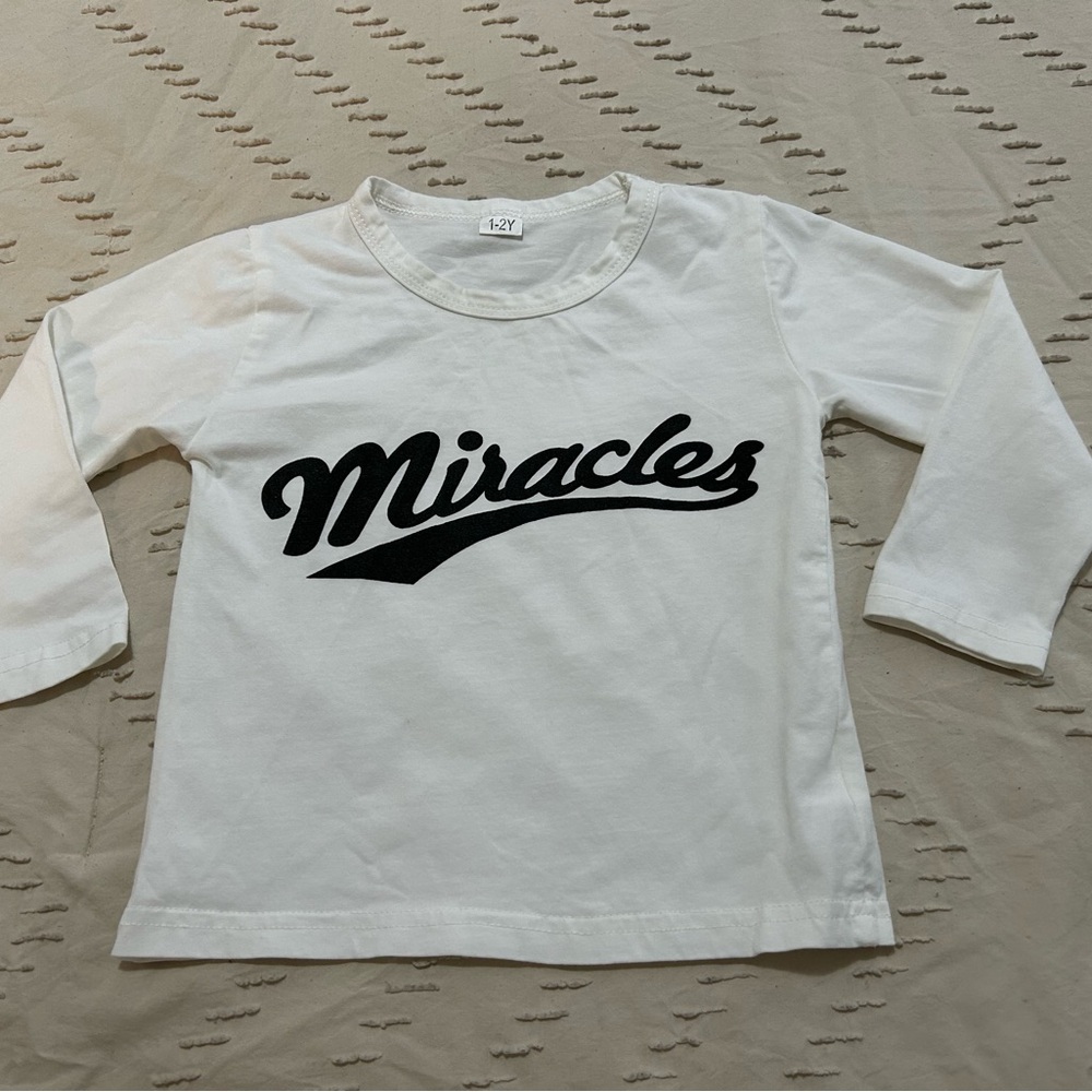 Miracle Kids Long Sleeve White Tee